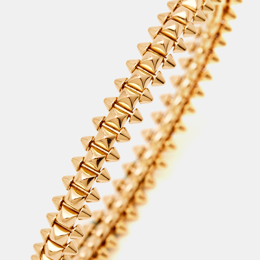 CARTIER Clash De  18K Rose Gold Medium Model Bracelet 17 - Picture 2 of 6